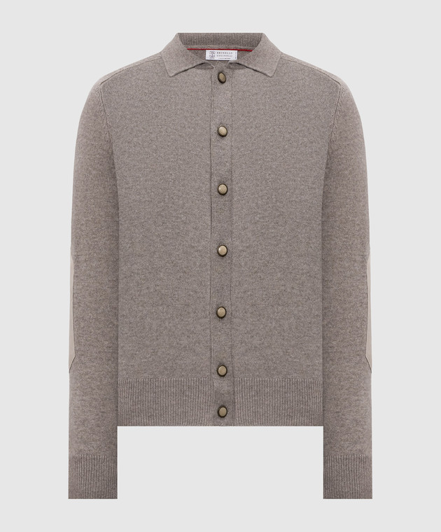 Brunello Cucinelli Кардиган з кашеміру сірого кольору M22709816
