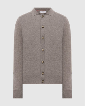 Brunello Cucinelli Кардиган з кашеміру сірого кольору M22709816