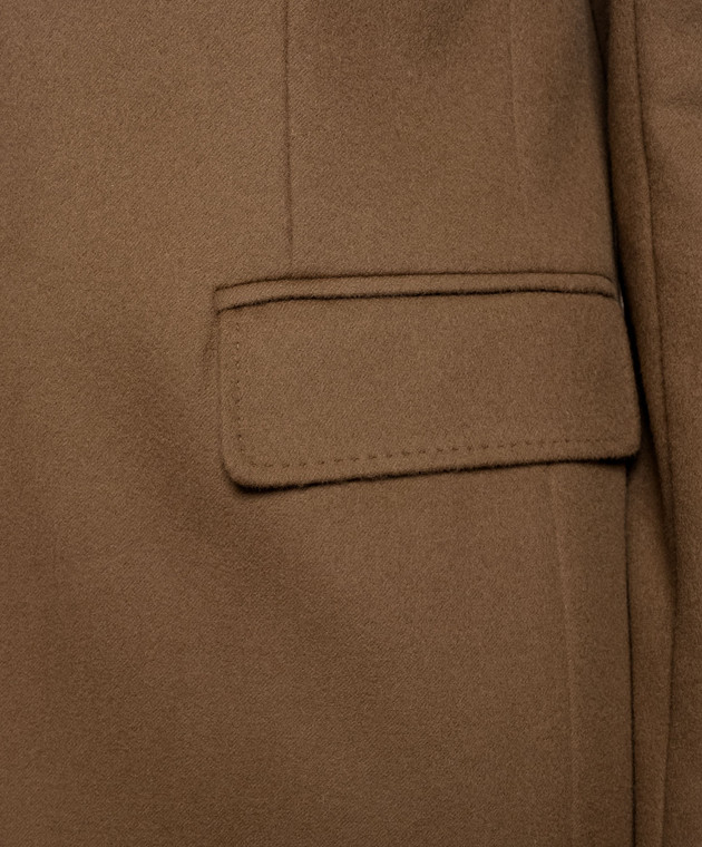 Max Mara Жакет VOLPINO коричневого цвета из шерсти MSTVOLPINO изображение 5