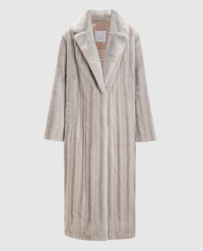 Rindi Бежевая шуба из меха норки 097VFL25