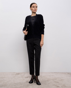 Peserico Синий кардиган с шерстью альпаки E99004F079217C