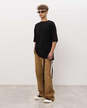 Ann Demeulemeester Черная футболка с надписью Dear Night Thoughts B0014552FA206
