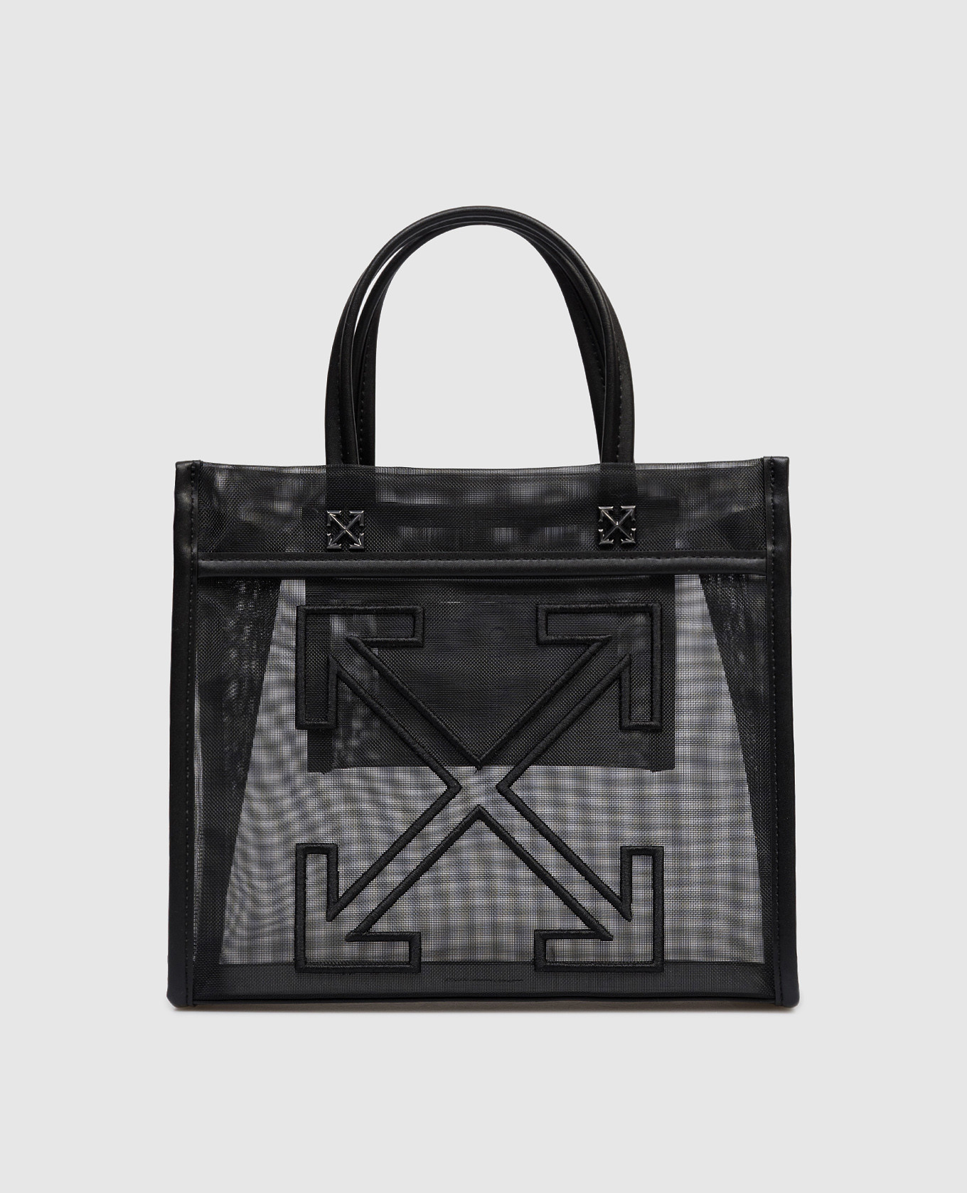 

Черная сумка-тоут Market с вышивкой эмблемы Arrow, Черный, Маленькие сумки