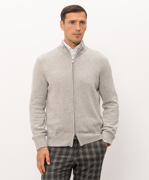 Cashmere&Whiskey Сірий кардиган 50706 зображення 3