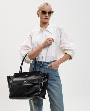 Gianni Chiarini Черная кожаная сумка-тоут Cher BS11936RALPH