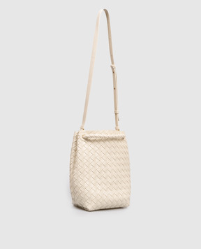 Bottega Veneta Шкіряна сумка Andiamo кольору айворі 855759VCPP1
