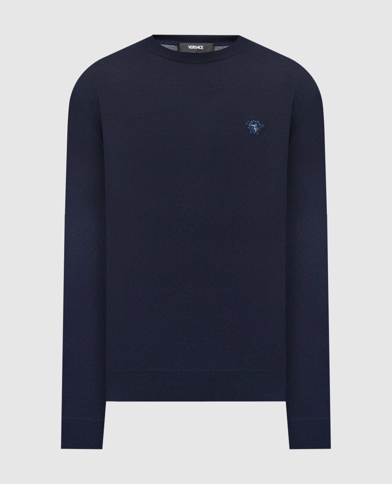 

Синий джепер из шерсти, шелка и кашемира, Джемпера