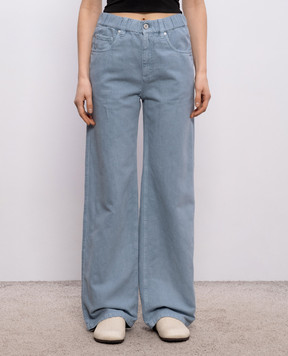 Brunello Cucinelli Голубые джинсы с льном ML996P4053