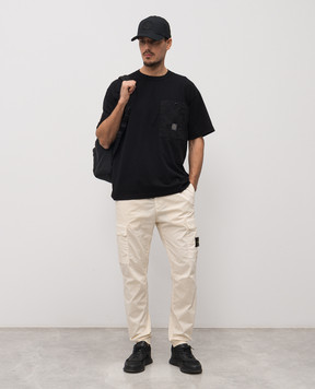 Stone Island Черная футболка с нашивкой логотипа L1S152100004S0115