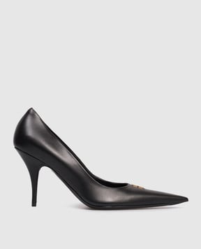 Balenciaga Чорні шкіряні туфлі Avenue Bb Editor 845393WA919