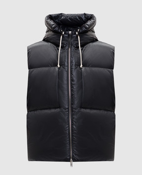 Jil Sander Черный стеганый пуховой жилет J40AF0175J70007
