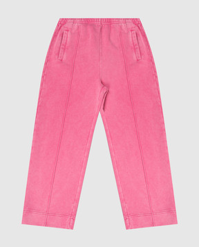 Palm Angels Дитячі рожеві спортивні штани з принтом логотипа PGCH00BS26FLE001