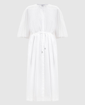 Peserico Белое платье-рубашка миди S02399L10A00481