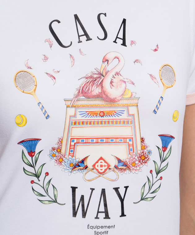 Casablanca Белая футболка Casa Way WPF26JTS04901 изображение 5