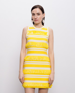 Simkhai Платье Elly в полоску с бахромой 2261219K