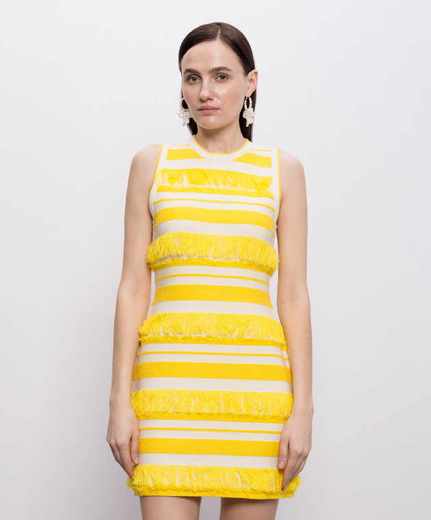 Simkhai Платье Elly в полоску с бахромой 2261219K изображение 3