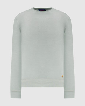 Stefano Ricci Зелений джемпер із шовку з емблемою K414000G01F26160