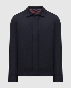 Florentino Синяя куртка с шерстью 225300520301