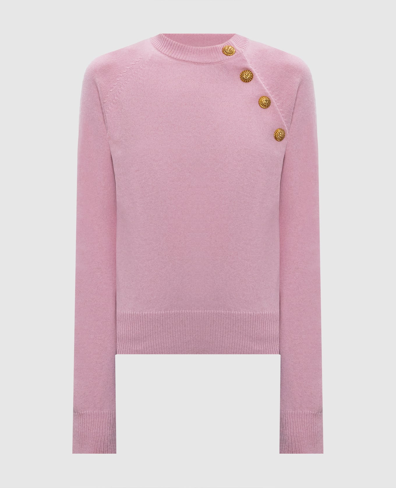 Розовый джемпер из шерсти и кашемира