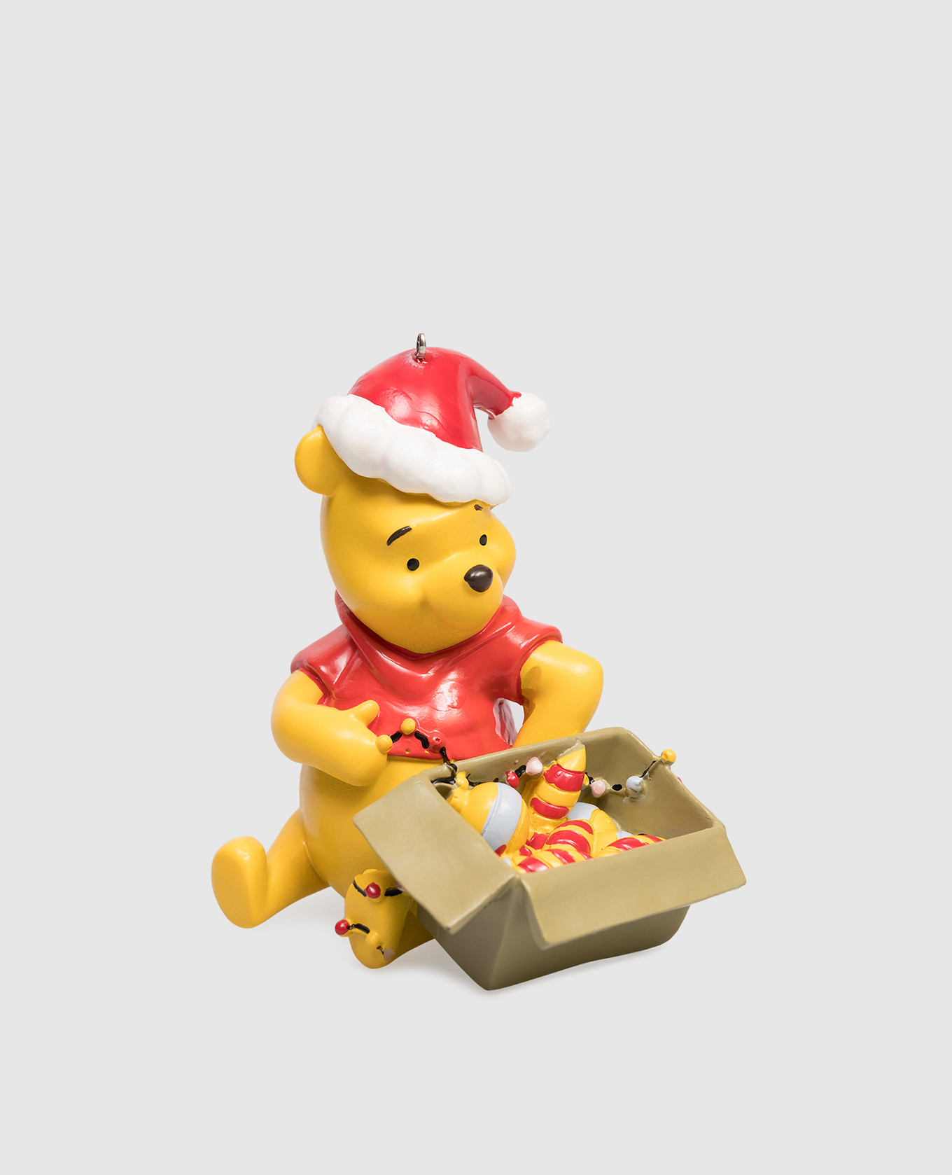 

Елочное украшение Winnie Pooh with Santa Hat, Желтый, Елочные украшения
