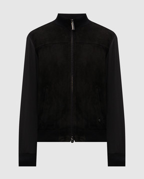 Stefano Ricci Чорна комбінована куртка MDJ61001905911