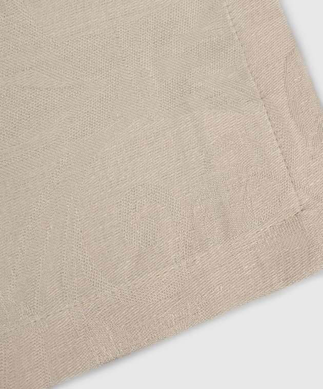Le Jacquard Fraincais Бежева серветка Tivoli з льону 28108 зображення 2