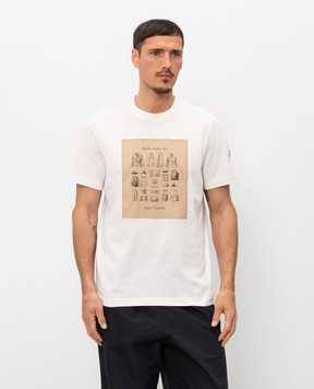 Moncler Бежева футболка Safari з аплікацією L10918C0004289B8U