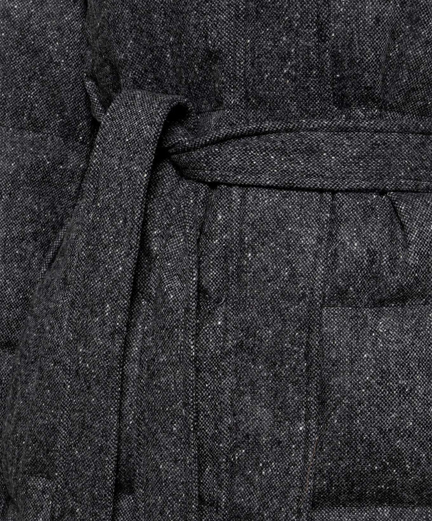 Brunello Cucinelli Серый пуховик с шерстью MD0029607 изображение 5
