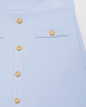 Balmain Дитяча блакитна спідниця BY7A71J0371