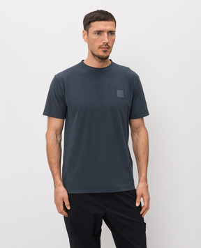 Stone Island Синя футболка з нашивкою логотипа L1S152100021S0F11