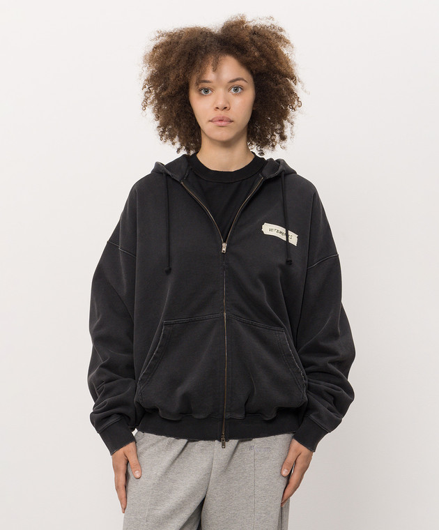 Vetements Чорна спортивна куртка MH27ZU145Bw зображення 3