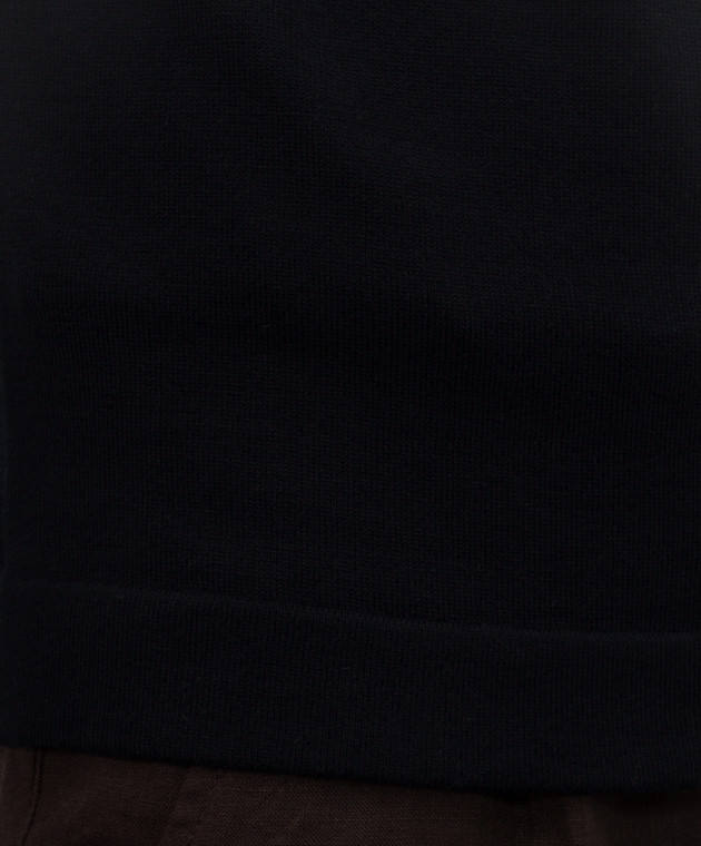 Woolrich Темно-синя футболка з нашивкою логотипа CFWOKN0355MRUF0787 зображення 5