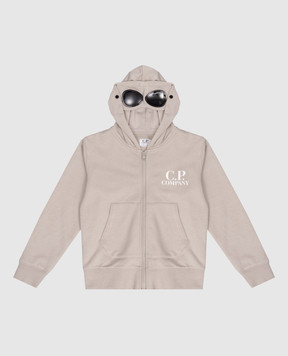 C.P. Company Дитяча сіра спортивна куртка з принтом логотипа CMF01ALCA6948