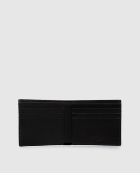 Off-White Черный кожаный портмоне OMNC094S26LEA001