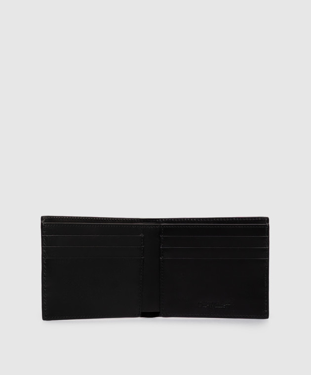 Off-White Черный кожаный портмоне OMNC094S26LEA001 изображение 3
