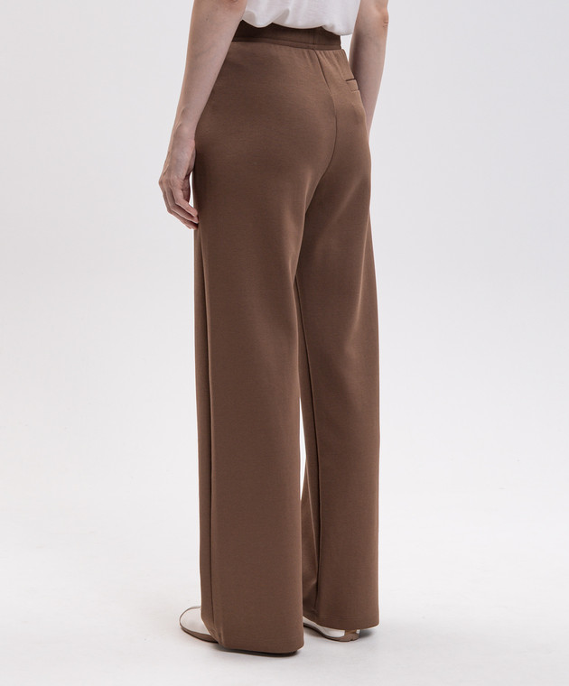 Max Mara Коричневые спортивные штаны BALI SMMBALI изображение 4