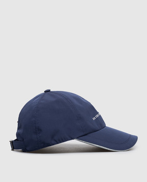 Brunello Cucinelli Синя кепка з вишивкою емблеми MM4799859