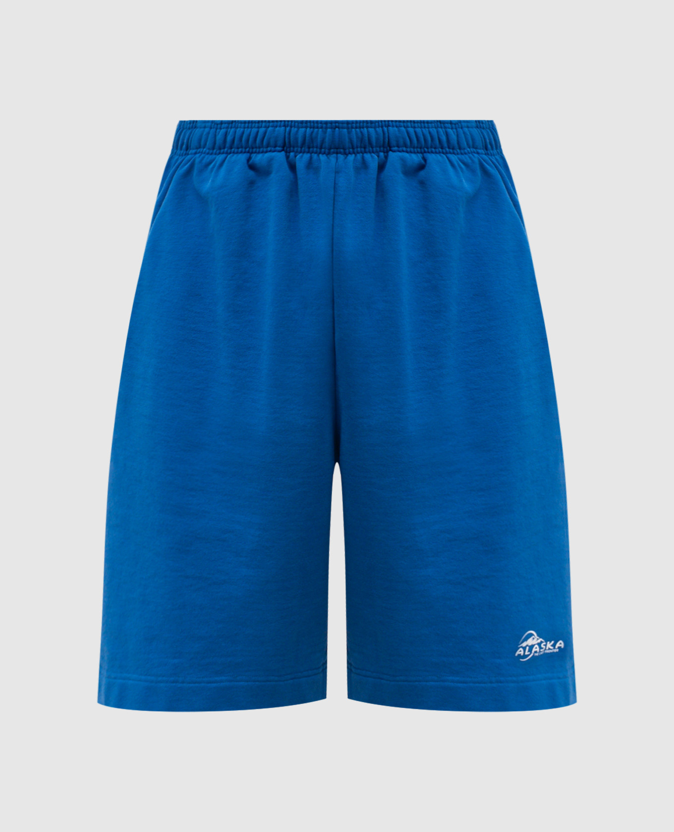 

Синие шорты с принтом Alaska, Синий, Шорты