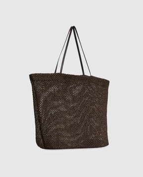 The Row Коричнева плетена сумка Barn з рафії W2074WL6