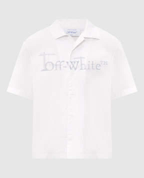 Off-White Біла сорочка з принтом City Nature 44MGG01QF26F001