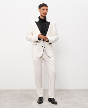 Dolce&Gabbana Костюм Martini с шерсти и шелка цвета айвори GK030TGK255