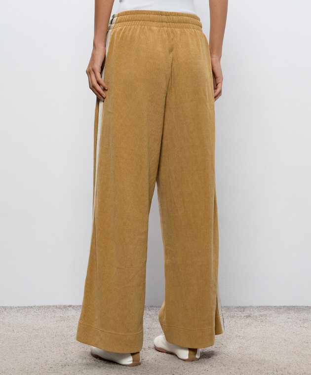 Palm Angels Коричневые спортивные штаны PAWCJ001FB001 изображение 4