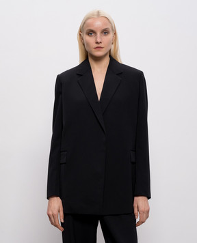 The Row Черный жакет Delvin из шерсти 10770W4319