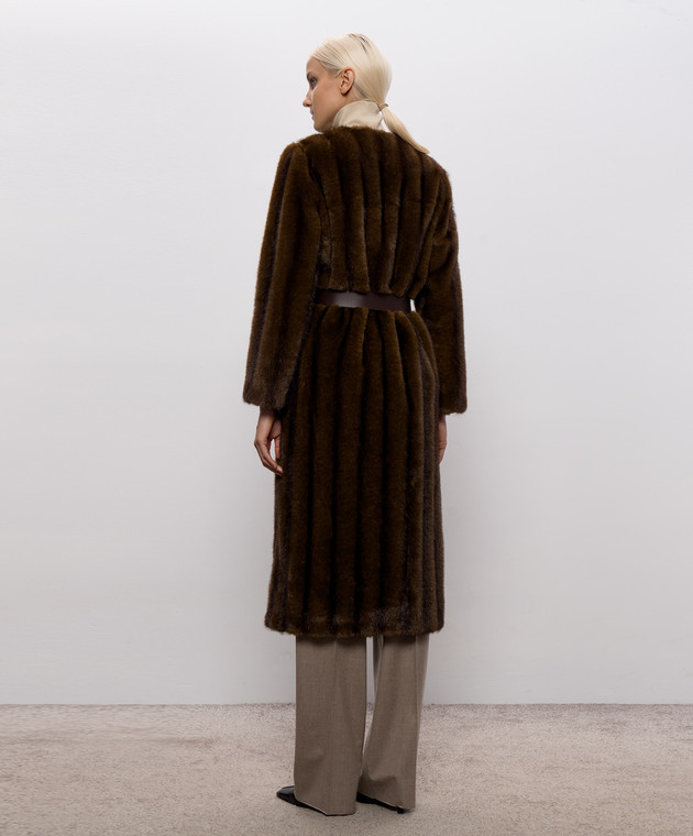 Max Mara Коричневое пальто ORMA MSTORMA изображение 4
