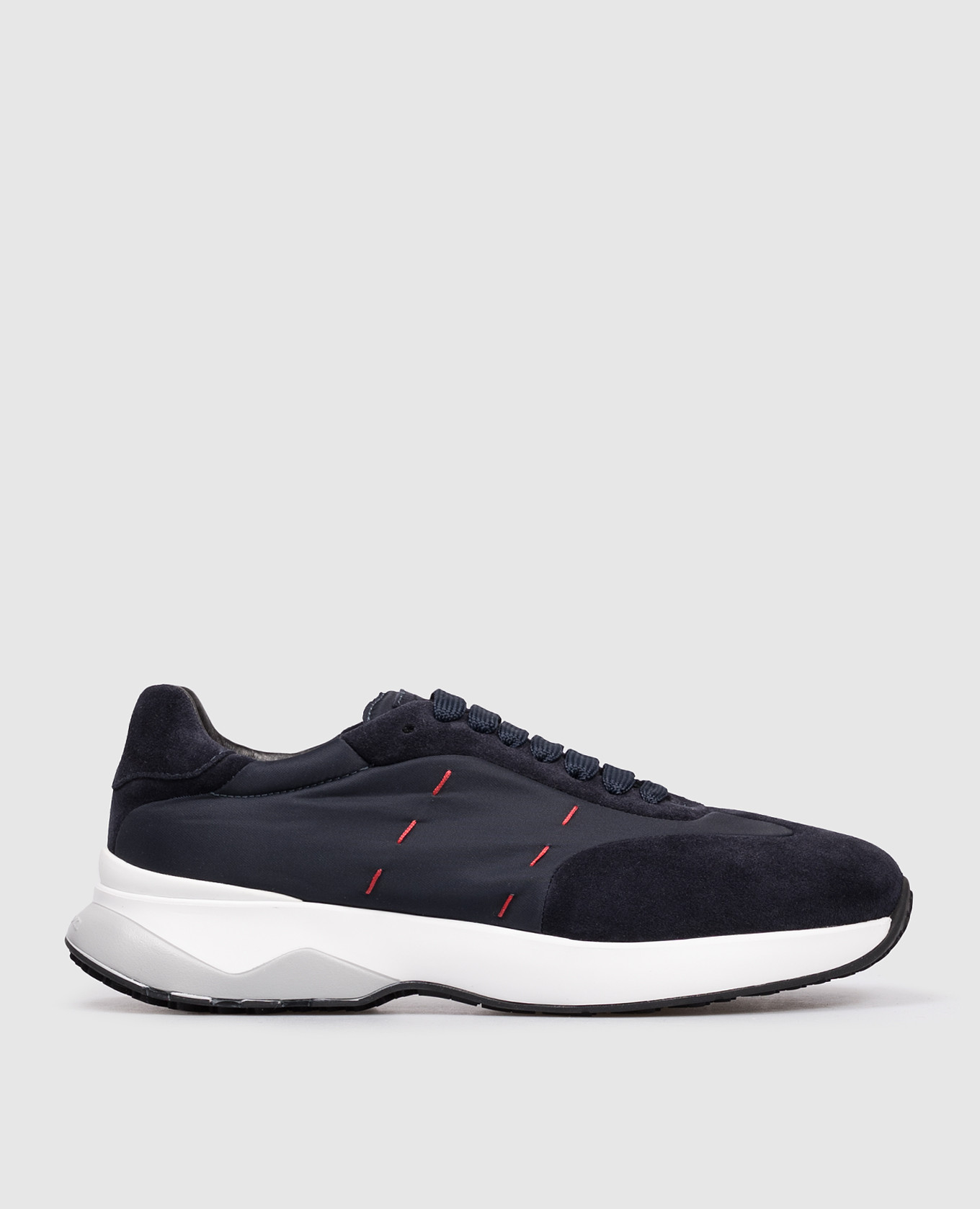 Синие комбинированные кроссовки с логотипом