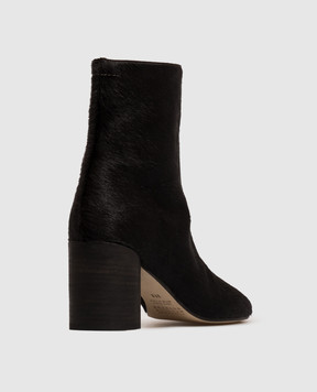 Maison Margiela MM6 Черные кожаные анатомические ботильоны S66WU0145P7868