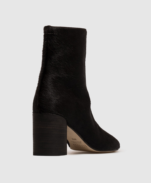 Maison Margiela MM6 Черные кожаные анатомические ботильоны S66WU0145P7868 изображение 3