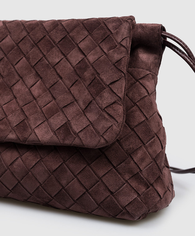 Bottega Veneta Замшевая бордовая сумка Giorno 857657V5ZZ0 изображение 4
