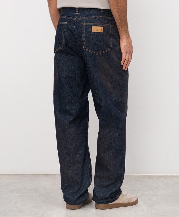 Maison Margiela MM6 Сині джинси з вінтажним ефектом SH2LA0052M30055 зображення 4