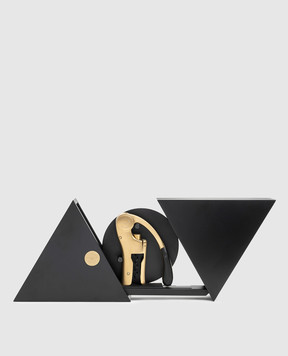 L`atelier du vin Вертикальний штопор Oeno Motion Gold в дерев'яному арт-футлярі Geometry 095816